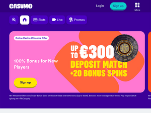 Casumo Casino website